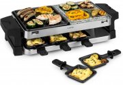 Klarstein Sirloin Raclette-Grill f&uuml;r 8 Personen mit Aluminium-Grillplatte & Natursteinplatte