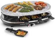 Klarstein Steaklette Raclette-Tischgrill f&uuml;r 8 Personen mit gro&szlig;er Steinplatte