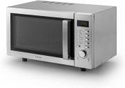Klarstein Steelwave Mikrowelle mit Grill 23l 800W 1000W inkl. Edelstahl Einbaurahmen