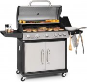 Klarstein Tomahawk 5+1 Edelstahl Gasgrill mit Piezoz&uuml;ndung