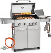 Klarstein Valkyrie 4 Brenner Gasgrill mit Seitenbrenner