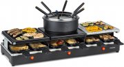 Klarstein XL Fonduelette 3-in-1 Raclette-Grill & Fondue f&uuml;r bis zu 12 Personen