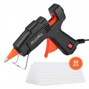Klebepistole mit 50 Klebesticks (140 mm * 7,2 mm), schnelle Aufheizung