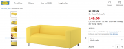KLIPPAN 2er-Sofa bei Ikea Online-Angebot ist nur noch bis zum 31.12.2018 zu bestellen!