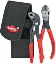 Knipex 2-teiliges Zangenset mit Wasserpumpenzange und Seitenschneider + G&uuml;rteltasche