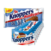 Knoppers Milch-Haselnuss-Schnitten 8er oder Nuss-Riegel 5er @hit.de