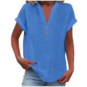 KOG Damen Leinen-Shirt Kurzarm Gr. S-XXL f&uuml;r 9,97&euro;