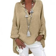 KOG Prime Damen Langarmshirt/Leinenbluse f&uuml;r nur 9,97&euro;