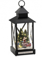 Konstsmide Weihnachtsdeko LED-Laterne mit Weihnachtsmann 32cm