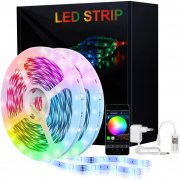 KooPower 5M RGB LED Streifen mit APP-Steuerung und Musik Sync