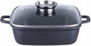 Kopf Br&auml;ter Santorin Aluguss 35 x 28 cm 5 Liter inkl. Glasdeckel