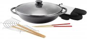 Kopf Mai-Lu Wok 36 cm inkl. Glasdeckel und Zubeh&ouml;r