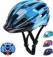 Kopobob Kinder Fahrradhelm mit Visier und LED R&uuml;cklicht