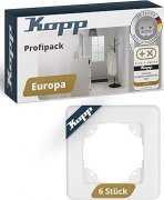 Kopp Abdeckrahmen 2-fach Arktis-Wei&szlig; (5er Pack) im Angebot