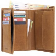 KORUTA Leder Geldb&ouml;rse f&uuml;r Herren mit RFID-Schutz f&uuml;r nur 16,98&euro;