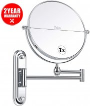 Kosmetikspiegel , 1-/ 7-facher Vergr&ouml;&szlig;erung aus Kristallglas, 47% Rabatt auf , nur 15.89&euro;