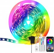 Kowanie 20 Meter RGB LED Streifen mit Bluetooth, Musik Sync, App Steuerung und Fernbedienung