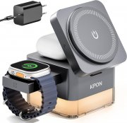 KPON 3-in-1 Cube Magsafe Ladestation f&uuml;r iPhone, Apple Watch und Airpods