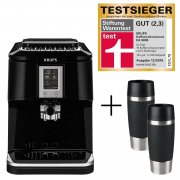 Krups Kaffeevollautomat One-Touch EA8808 + 2 x Emsa Thermobecher Travel Mug 360