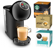 Krups KP3408 Nescaf&eacute; Dolce Gusto Genio S Plus Kapselmaschine + 3 Packungen Kaffeekapseln