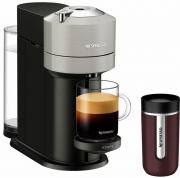 Krups XN 910B Nespresso Vertuo Next Lightgrey Kaffeemaschine + Travel Mug 400 ml