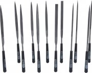 KS Tools 140.3050 12-teiliger Nadelfeilen-Satz mit Kunststoffheft
