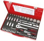 KS Tools 917.4052 1/4" +1/2" Steckschl&uuml;ssel-Satz 52-tlg
