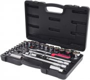 KS Tools 918.0728 1/2 Zoll CHROMEplus 28-teiliger Steckschl&uuml;ssel-Satz inkl. Umschaltknarre
