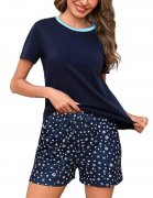 Kurzer Baumwoll-Schlafanzug mit Herzmuster f&uuml;r nur 9,99&euro;