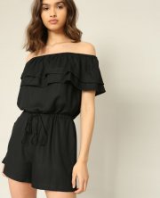 Kurzer Jumpsuit mit Bardot-Ausschnitt bei Pimkie