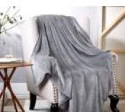 Kuscheldecke hochwertige flauschige Decke Grau f&uuml;r Kinder 130x150cm f&uuml;r 6,99 Euro