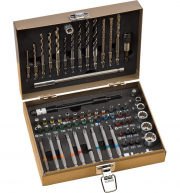 KWB MAX-BOX 67-teiliges Bohrer- und Bit-Set in stabilen Metall-Koffer 