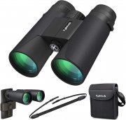 Kylietech 12x42 HD Kompakt Fernglas inkl. Tragetasche, Tragegurt und Smartphone-Adapter