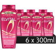 L'Or&eacute;al Paris Elvital 6 x 300 ml 2in1 Farbschutz Shampoo und Conditioner