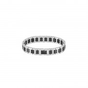 Lacoste METROPOLE Herren Armband Edelstahl/Schwarz reduziert