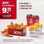 Lade dir die Rabattgutschein fur KFC runter und spare bis zu 52% 