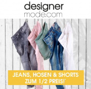 L&auml;ssige Jeans + Shorts f&uuml;r Damen und Herren jetzt zum halben Preis bei Designermode shoppen!