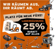 Lagerr&auml;umung mit 25% Rabatt auf das komplette Sortiment bei Fuxtec