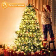LaiTeny 240 LEDs Weihnachtsbaum Lichterkette mit Fernbedienung
