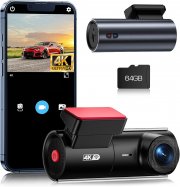 Lamto 4K WiFi Dashcam mit Nachtsicht, G-Sensor, Loop-Aufnahme, WDR und APP-Steuerung