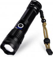 Lanlelin wiederaudladbare Teleskopzoom LED Taschenlampe mit 5 Lichtmodi