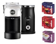 Lavazza Jolie & Milk Kapselmaschine inkl. 6 Pakete Kaffee f&uuml;r 89,99&euro;