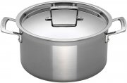 Le Creuset 3-ply Fleischtopf mit Deckel, &Oslash; 24 cm, Rostfreier Edelstahl, 6,0L Volumen f&uuml;r 128,99&euro;