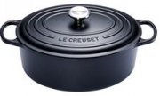 Le Creuset Gusseisen Br&auml;ter Signature oval, 33 cm, schwarz f&uuml;r 183,45&euro; (Vergleich: 313,90&euro;)
