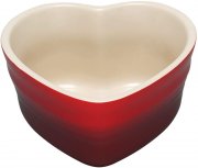  Le Creuset Herzf&ouml;rmige Auflaufform, F&uuml;r 2 Portionen, 300 ml, Steinzeug, Kirschrot