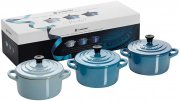 Le Creuset Mini-Cocotte Br&auml;ter-Set 3-teilig Rund Je 200 ml 10 x 5 cm Steinzeug