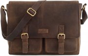 LEABAGS Cambridge Umh&auml;ngetasche aus echtem B&uuml;ffel-Leder im Vintage Look f&uuml;r 99,98&euro;