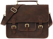 LEABAGS Deltona Aktentasche aus echtem B&uuml;ffel-Leder im Vintage Look f&uuml;r 134,95&euro; statt 250&euro;