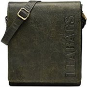 LEABAGS London Umh&auml;ngetasche aus echtem B&uuml;ffel-Leder Vintage Look - PineGreen f&uuml;r 62,98&euro;
