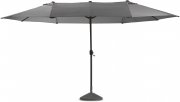 Leco 270 x 460 cm Oval Sonnenschirm mit Kurbelmechanik